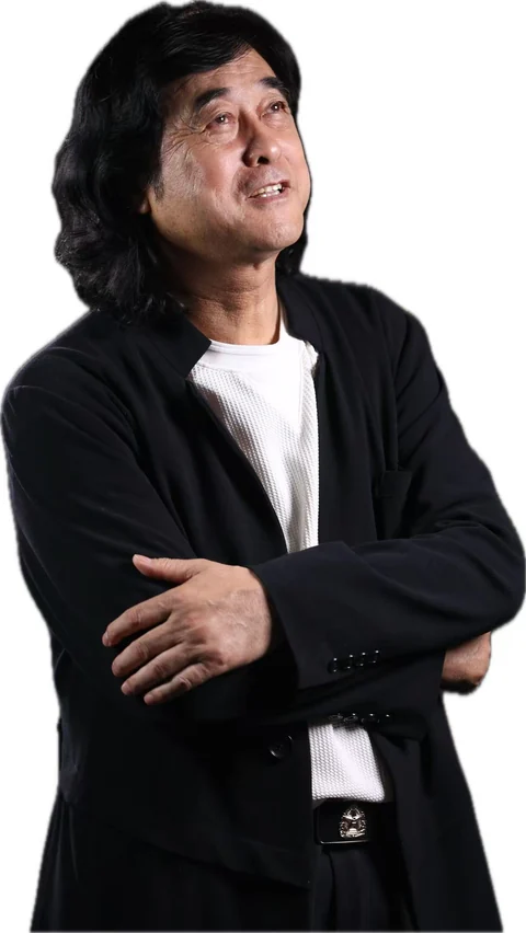 张永生身着黑色外套的原始肖像